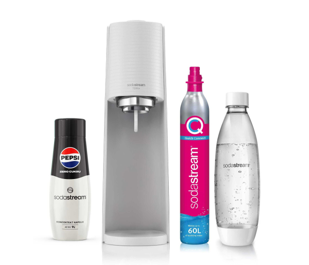 SodaStream TERRA WHITE+1 BUTELKA+PEPSI ZERO - 1324383 - zdjęcie
